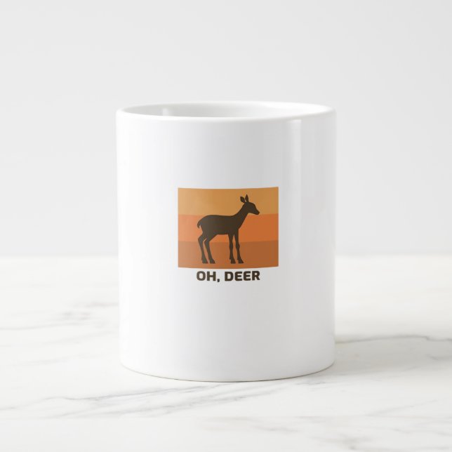 Oh Deer Classic Simple Design  Jumbo Mugg (Framsidan)