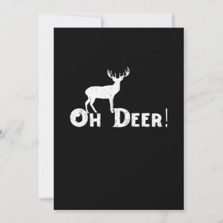 Oh Deer Clean Graphic Style Julkort