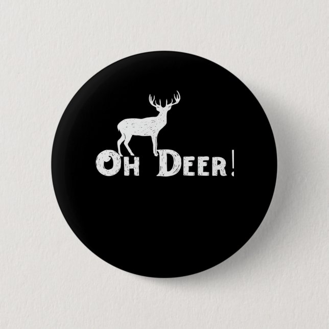 Oh Deer Clean Graphic Style  Knapp (Framsida)
