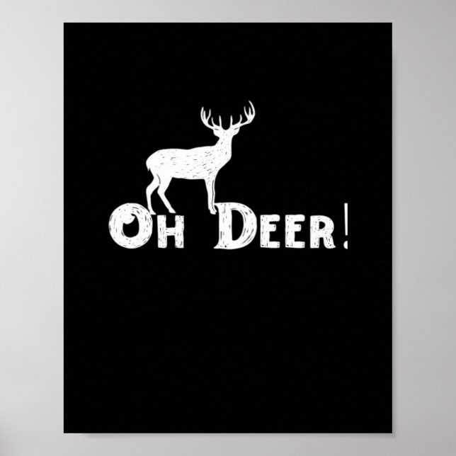 Oh Deer Clean Graphic Style  Poster (Framsidan)