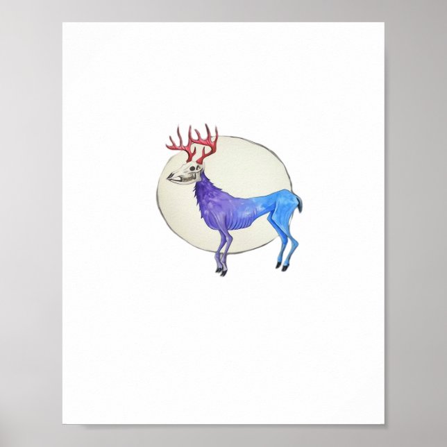 Oh Deer Clean Graphic Style  Poster (Framsidan)