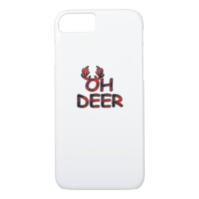 Oh Deer Clean Layout  Case-Mate iPhone Skal (Baksida)