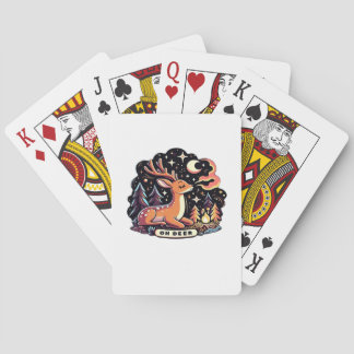 Oh Deer Contemporary Graphic Vibe  Casinokort