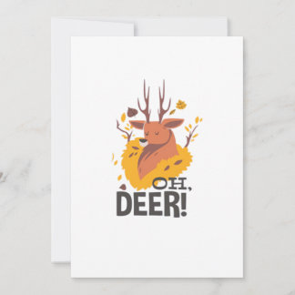Oh Deer Contemporary Minimal Look Julkort