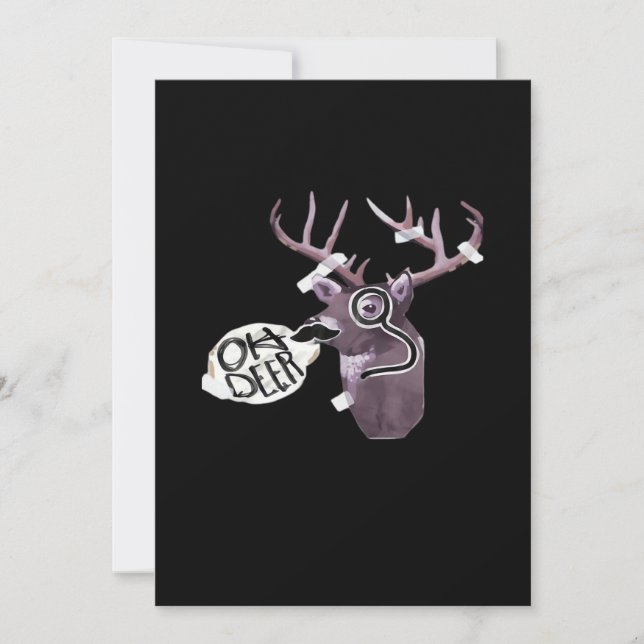 Oh Deer Creative Signature Design Julkort (Framsida)