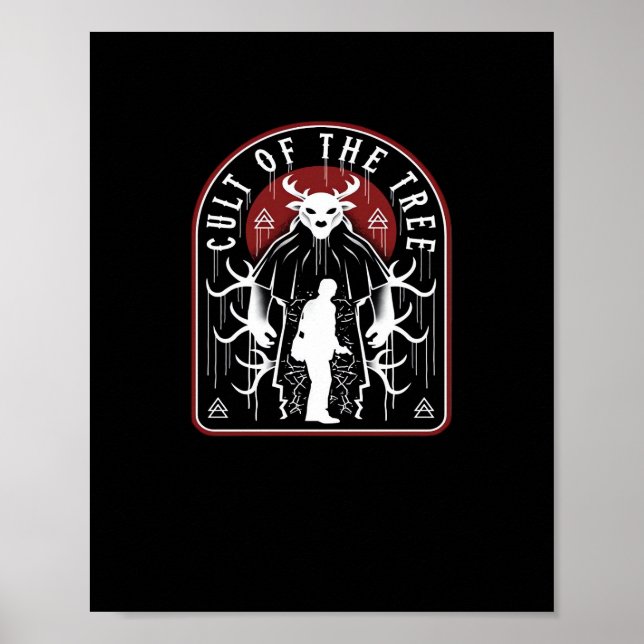 Oh Deer Cult Of The Tree Artistic Style  Poster (Framsidan)