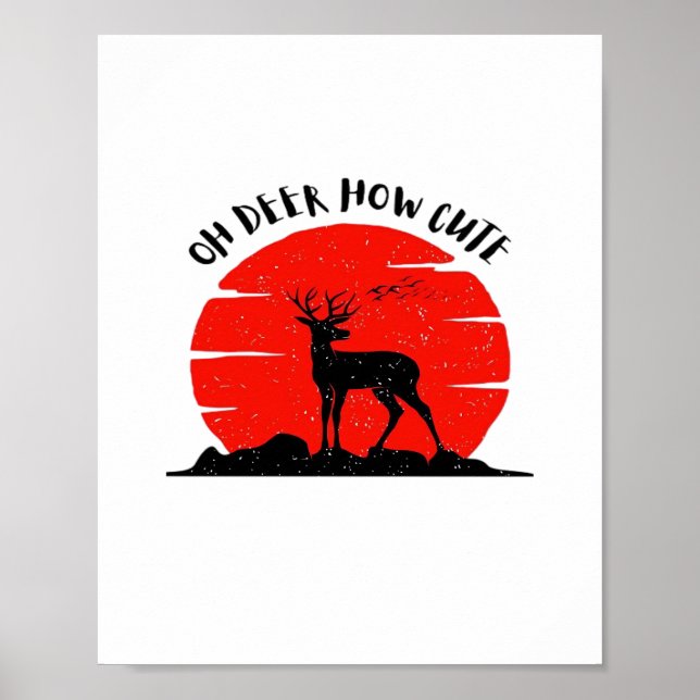 Oh Deer Cute Style  Poster (Framsidan)