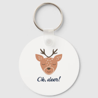Oh Deer Deer Love Save The Deer Creative DKeychain Nyckelring