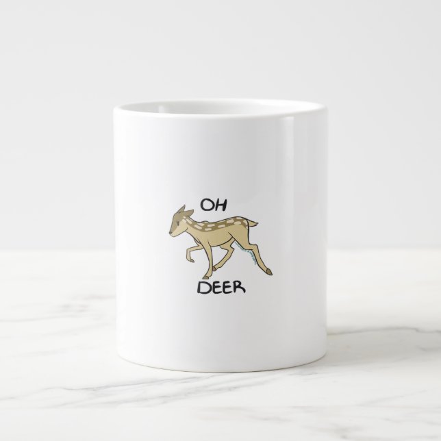Oh Deer Elegant Timeless Style  Jumbo Mugg (Framsidan)