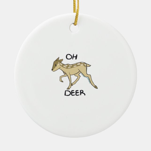 Oh Deer Elegant Timeless Style Ornament (Framsidan)