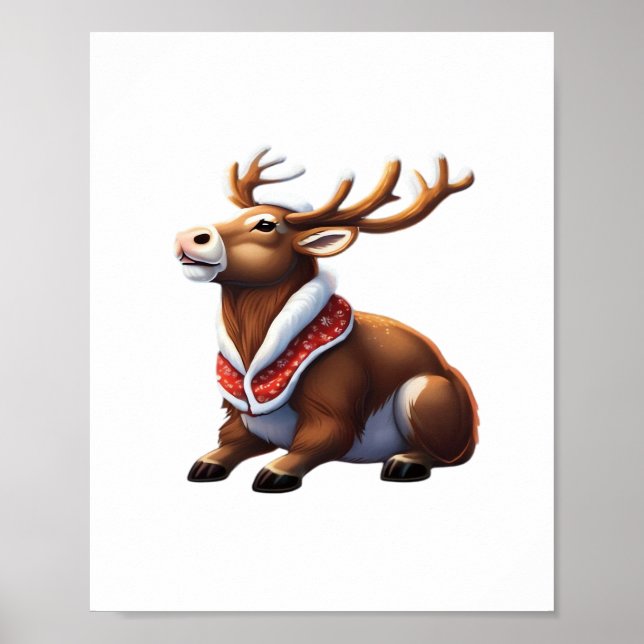 Oh Deer Energetic Modern Design  Poster (Framsidan)