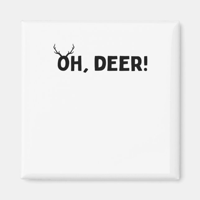 Oh Deer Enkel Estetik  Magnet (Framsidan)