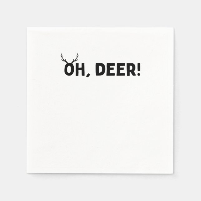 Oh Deer Enkel Estetik  Pappersservett (Framsidan)