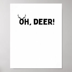 Oh Deer Enkel Estetik Poster