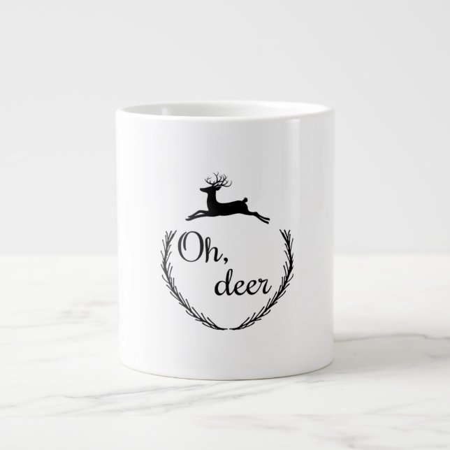 Oh Deer Funny Style Design  Jumbo Mugg (Framsidan)