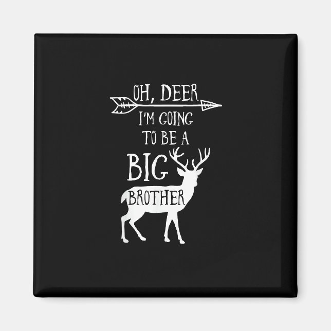 Oh Deer Going To Big Brother Christmas Announcemen Magnet (Framsidan)