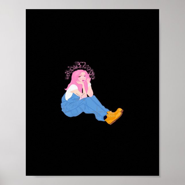 Oh Deer Graphic Artistic Design  Poster (Framsidan)