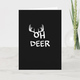 Oh Deer Hunter Rustic Outdoor Design Kort