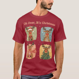 Oh Deer It’s Christmas Funny Design T Shirt