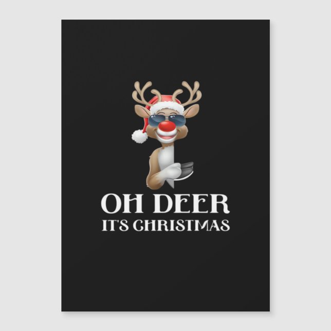 Oh Deer Its Christmas Reindeer Style  (Framsida)