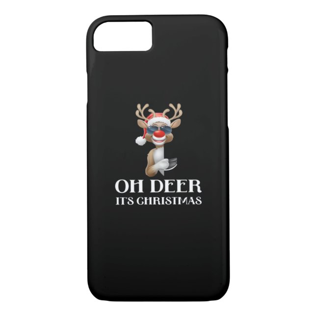 Oh Deer Its Christmas Reindeer Style  Case-Mate iPhone Skal (Baksida)
