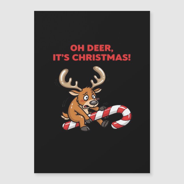 Oh Deer Its Christmas Stressed Reindeer With Sweet (Framsida)