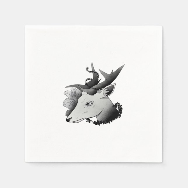 Oh Deer Klassisk Stil  Pappersservett (Framsidan)