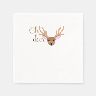 Oh Deer konstnärliga stil Pappersservett