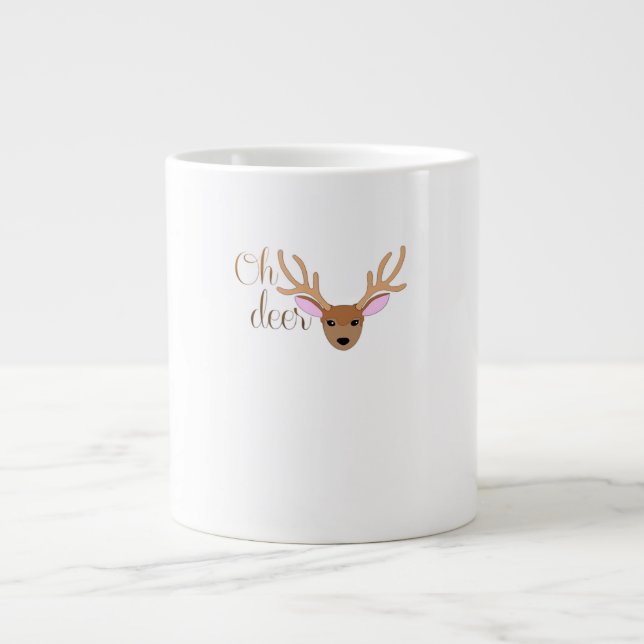 Oh Deer konststil  Jumbo Mugg (Framsidan)