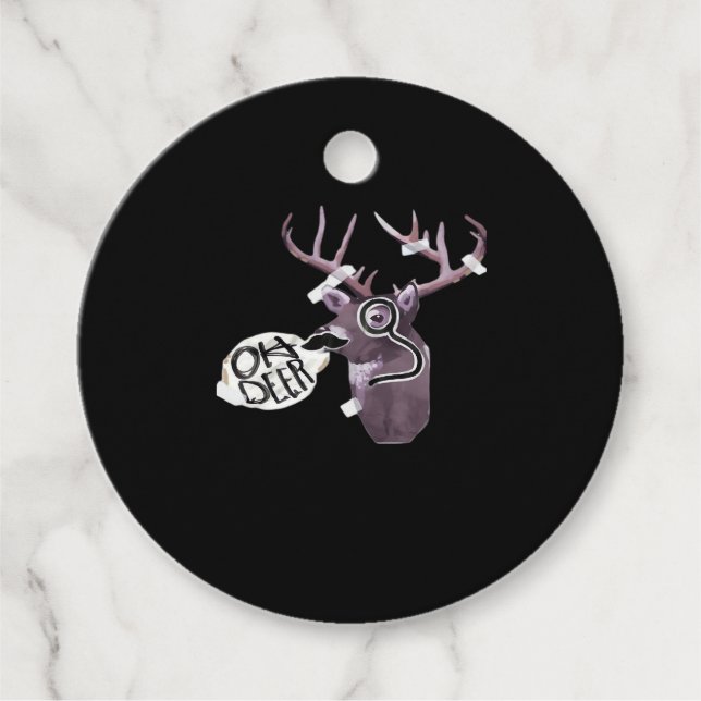 Oh Deer Kreativ Signaturdesign Gåvor Etiketter (Framsida)