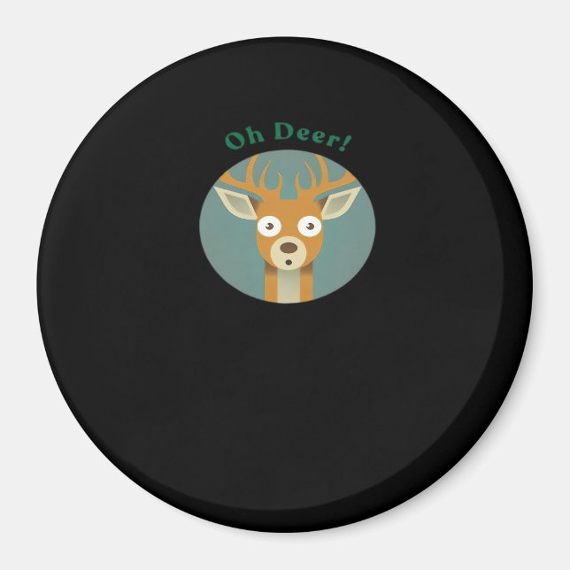Oh Deer Kreativ Stil  Magnet (Framsidan)