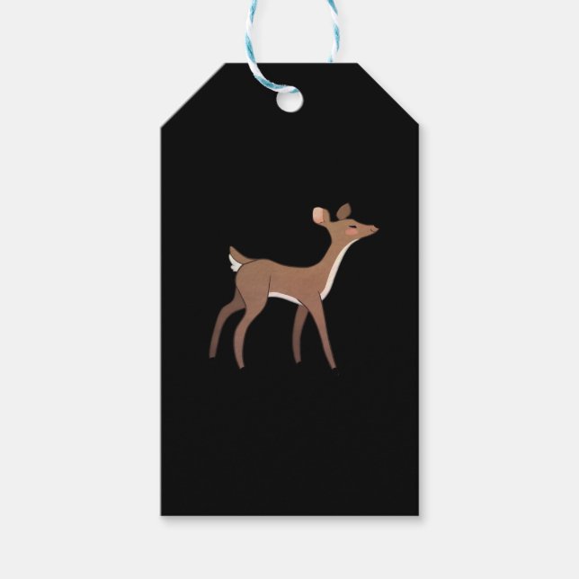Oh Deer Me Whimsical Creative Design Presentetikett (Framsidan)