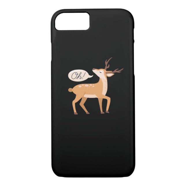 Oh Deer Minimal Clean Aesthetic  Case-Mate iPhone Skal (Baksida)