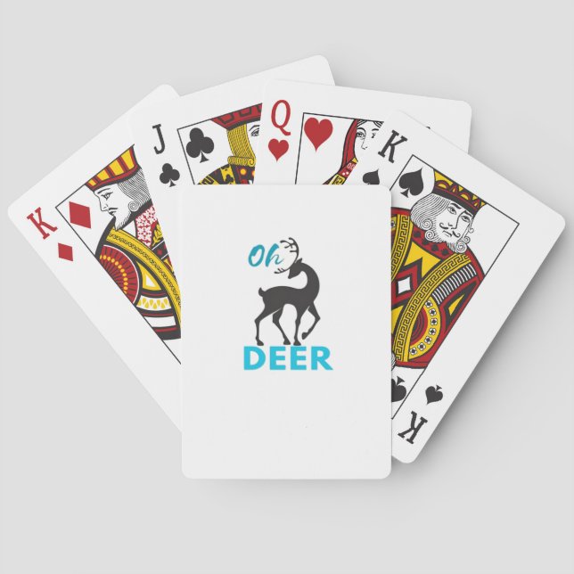 Oh Deer Minimal Design  Casinokort (Baksidan)