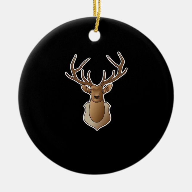 Oh Deer Minimal Design Julgransprydnad Keramik (Framsidan)