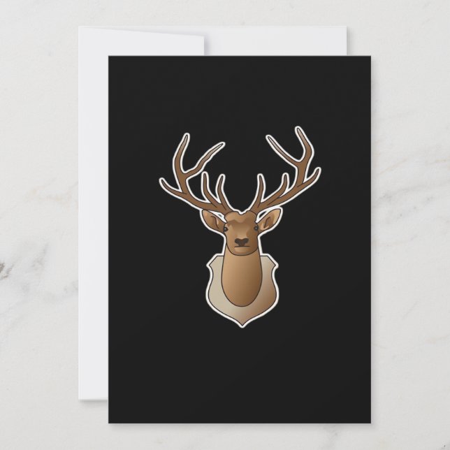 Oh Deer Minimal Design Julkort (Framsida)