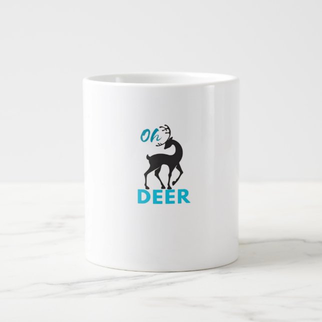Oh Deer Minimal Design  Jumbo Mugg (Framsidan)