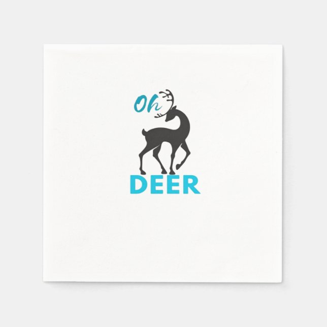 Oh Deer Minimal Design  Pappersservett (Framsidan)
