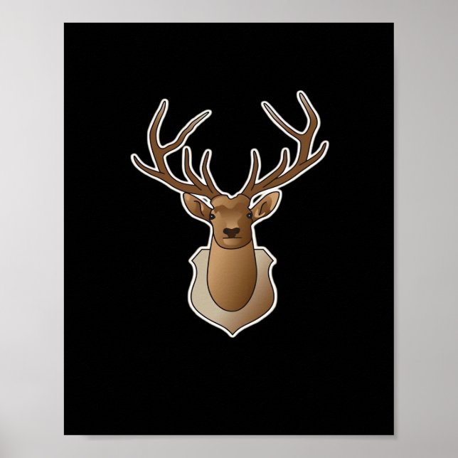 Oh Deer Minimal Design  Poster (Framsidan)
