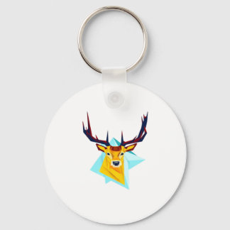 Oh Deer Minimal Rustic Style Keychain Nyckelring
