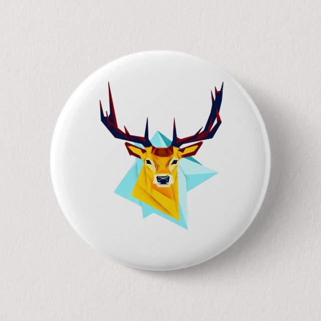 Oh Deer Minimal Rustic Style  Knapp (Framsida)