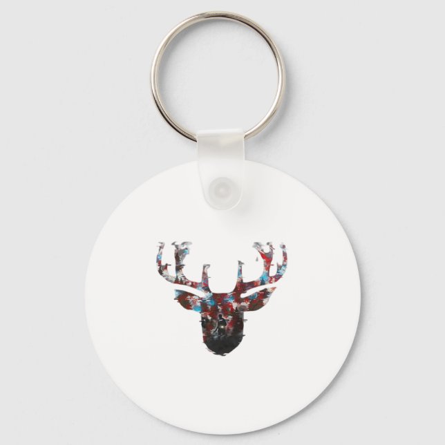 Oh Deer Minimal Style Keychain Nyckelring (Framsida)