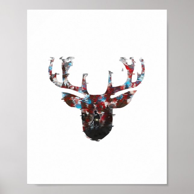 Oh Deer Minimal Style  Poster (Framsidan)