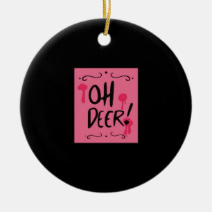 Oh Deer Minimalistisk Estetik Julgransprydnad Keramik