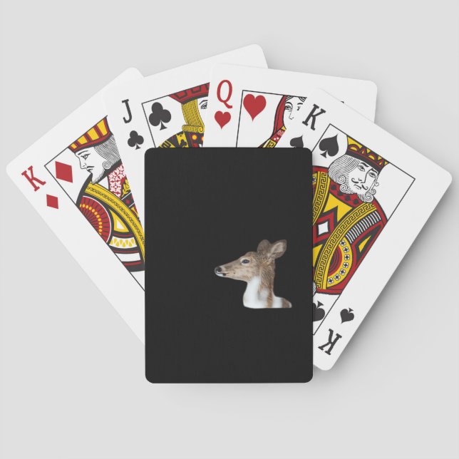 Oh Deer Minimalistisk Modern Design Casinokort (Baksidan)