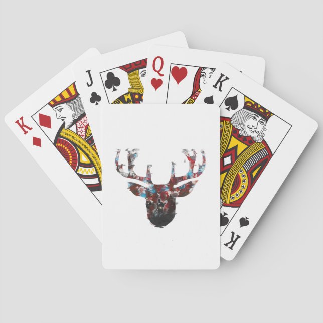 Oh Deer Minimalistisk Stil  Casinokort (Baksidan)