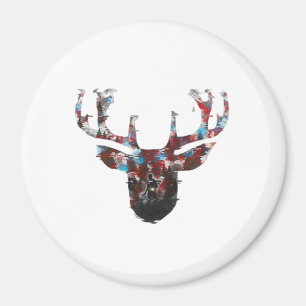 Oh Deer Minimalistisk Stil  Magnet