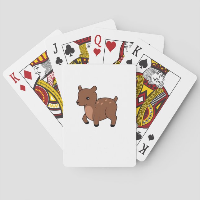 Oh Deer Mjuk Minimalistisk Design  Casinokort (Baksidan)