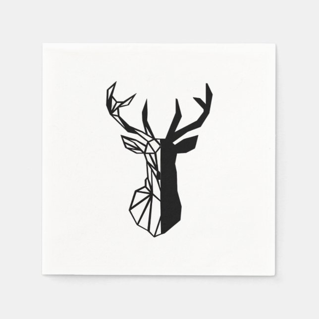 Oh Deer Mjuk Minimalistisk Känsla  Pappersservett (Framsidan)