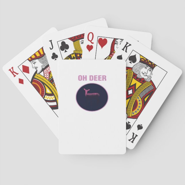 Oh Deer Modern Aesthetic  Casinokort (Baksidan)